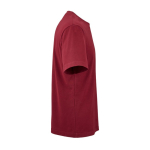 T-shirt unissexo de algodão orgânico em malha canelada 180 g/m² Maya cor bordeaux segunda vista
