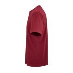 T-shirt unissexo de algodão orgânico em malha canelada 180 g/m² Maya cor bordeaux terceira vista 
