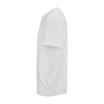 T-shirt unissexo de algodão orgânico em malha canelada 180 g/m² Maya cor branco terceira vista 