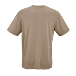 T-shirt unissexo de algodão orgânico em malha canelada 180 g/m² Maya cor castanho-claro vista traseira 