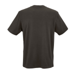 T-shirt unissexo de algodão orgânico em malha canelada 180 g/m² Maya cor lilás vista traseira 