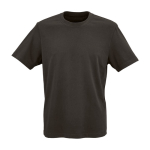 T-shirt unissexo de algodão orgânico em malha canelada 180 g/m² Maya cor lilás vista frontal 