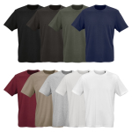 T-shirt unissexo de algodão orgânico em malha canelada 180 g/m² Maya
