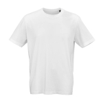 T-shirt unissexo de algodão orgânico em malha canelada 180 g/m² Maya vista frontal 