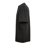 T-shirt unissexo em algodão orgânico, corte oversize 240 g/m² Paloma cor preto terceira vista 