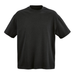T-shirt unissexo em algodão orgânico, corte oversize 240 g/m² Paloma cor preto vista frontal 