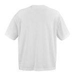T-shirt unissexo em algodão orgânico, corte oversize 240 g/m² Paloma cor branco vista traseira 