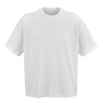 T-shirt unissexo em algodão orgânico, corte oversize 240 g/m² Paloma cor branco vista frontal 