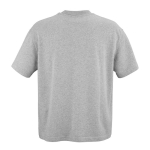T-shirt unissexo em algodão orgânico, corte oversize 240 g/m² Paloma cor cinzento mesclado vista traseira 