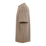 T-shirt unissexo em algodão orgânico, corte oversize 240 g/m² Paloma cor castanho-claro terceira vista 