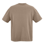 T-shirt unissexo em algodão orgânico, corte oversize 240 g/m² Paloma cor castanho-claro vista traseira 