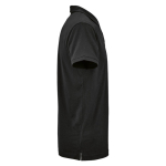 Polo unissexo de algodão orgânico de manga curta 160 g/m² Ipanema cor preto segunda vista