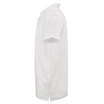 Polo unissexo de algodão orgânico de manga curta 160 g/m² Ipanema cor branco terceira vista 
