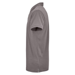 Polo unissexo de algodão orgânico de manga curta 160 g/m² Ipanema cor cinzento terceira vista 