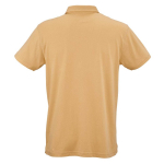 Polo unissexo de algodão orgânico de manga curta 160 g/m² Ipanema cor amarelo vista traseira 