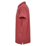 Polo unissexo de algodão orgânico de manga curta 160 g/m² Ipanema cor cor-de-laranja escuro terceira vista 