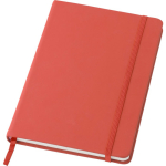 Caderno A5 em PU reciclado com fecho elástico e folhas em branco segunda vista