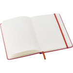 Caderno A5 em PU reciclado com fecho elástico e folhas em branco terceira vista