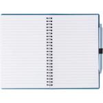 Caderno A5 de palha de trigo e plástico com esferográfica, folhas pautadas terceira vista