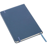 Caderno A5 em pele sintética com fecho elástico e folhas quadriculadas sexta vista