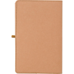 Caderno A5 com capa em kraft lavado, design flexível e folhas pautadas segunda vista