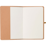 Caderno A5 com capa em kraft lavado, design flexível e folhas pautadas terceira vista