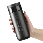 Copo térmico de aço inoxidável com mecanismo anti-gotejo Dopper 400 ml cor preto sexta vista