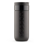 Copo térmico de aço inoxidável com mecanismo anti-gotejo Dopper 400 ml cor preto sétima vista