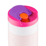 Copo térmico de aço inoxidável com mecanismo anti-gotejo Dopper 400 ml cor cor-de-rosa primeira vista
