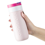 Copo térmico de aço inoxidável com mecanismo anti-gotejo Dopper 400 ml cor cor-de-rosa segunda vista