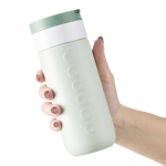 Copo térmico de aço inoxidável com mecanismo anti-gotejo Dopper 400 ml cor verde bosque segunda vista