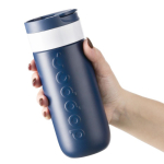 Copo térmico de aço inoxidável com mecanismo anti-gotejo Dopper 400 ml cor azul-marinho sexta vista