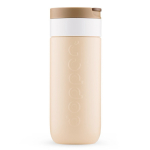 Copo térmico de aço inoxidável com mecanismo anti-gotejo Dopper 400 ml cor castanho-claro quinta vista