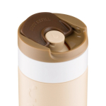 Copo térmico de aço inoxidável com mecanismo anti-gotejo Dopper 400 ml cor castanho-claro sétima vista