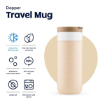 Copo térmico de aço inoxidável com mecanismo anti-gotejo Dopper 400 ml sexta vista