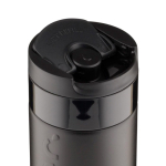 Copo térmico de viagem em aço inoxidável com tampa basculante Dopper 300 ml cor preto primeira vista