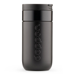 Copo térmico de viagem em aço inoxidável com tampa basculante Dopper 300 ml cor preto terceira vista