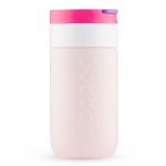 Copo térmico de viagem em aço inoxidável com tampa basculante Dopper 300 ml cor cor-de-rosa quarta vista
