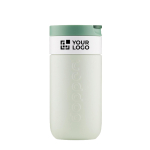 Copo térmico de viagem em aço inoxidável com tampa basculante Dopper 300 ml cor verde bosque vista principal