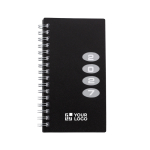 Agenda de bolso com vista semanal e certificação FSC® cor preto vista principal