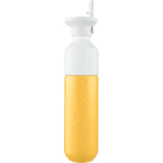 Garrafa de aço inoxidável com palhinha Dopper Original 450 ml cor amarelo primeira vista