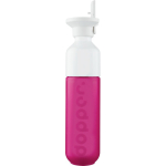 Garrafa de aço inoxidável com palhinha Dopper Original 450 ml cor fúcsia fluorescente primeira vista