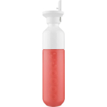 Garrafa de aço inoxidável com palhinha Dopper Original 450 ml cor coral primeira vista
