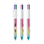 Caneta de plástico com estilo degradé e tinta de 4 cores Gradient BIC® cor multicolor