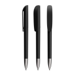 Caneta de plástico recarregável com tinta preta Super Clip Soft BIC® cor preto