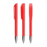 Caneta de plástico recarregável com tinta preta Super Clip Soft BIC® cor vermelho