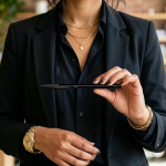 Caneta metálica recarregável e escrita preta Cristal® Re’New Black BIC®