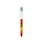 Caneta de plástico com acabamento metálico e tinta 4 cores Flags BIC® vista principal