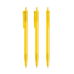 Caneta de plástico com mecanismo de clique e tinta azul Clic Stic BIC® cor amarelo pastel