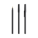 Caneta de plástico de escrita suave com tinta azul Round Stic BIC® cor preto